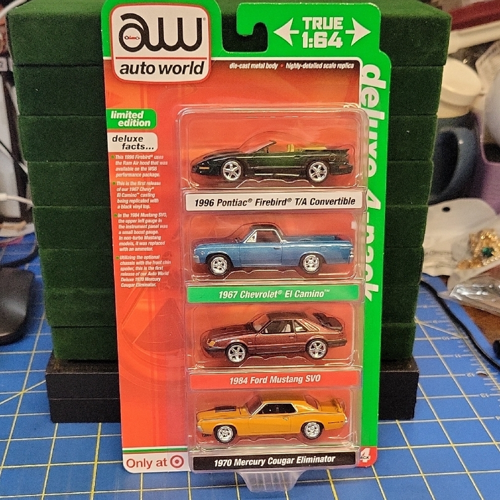 Auto World 1:64 Scale Die-Cast Car Set of 4 New Sealed Package